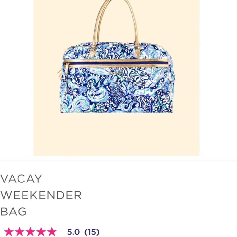 Lilly Pulitzer Weekender vacay bag - brand new!